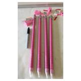 Lot of 12 giant pencils w/sharpeners