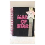 Made of Stars black paper spiral notebook