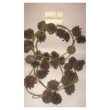 2 strands pine cone garland 12