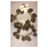 2 strands pine cone garland 12