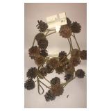 2 strands pine cone garland 12