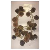 2 strands pine cone garland 12