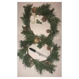 2 sm glitter pine wreaths