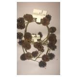 2 strands pine cone garland 12