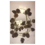 2 strands pine cone garland 12