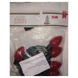 8 red LED string lights