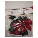 8 red LED string lights