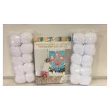 Indoor Snowball Activity & 2 packs of 10 snowballs