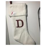 Letter D Stocking