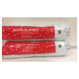2 snow blankets 36"x 8