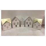 5 light up snow village buildings