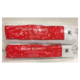 2 snow blankets 36"x8