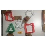 5 piece Holiday Cookie cutter set