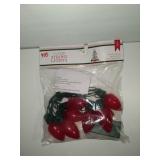 8 red LED string lights