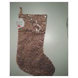 rose gold Sequined stocking
