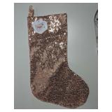 rose gold Sequined stocking