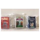 6 pks monster mash cards, 4 pks zoo trivia c