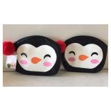 Lot of 12 glitter penguin pouches