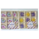 Set of 2 wooden tic-tac-toe games