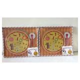 2 wooden pizza play sets