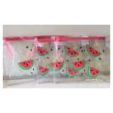 3 Watermelon wet/dry bags