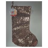 rose gold Sequined stocking