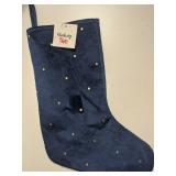 Navy Blue & Gold stocking