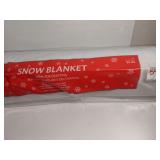 Decorating snow blanket