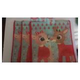 3 Rudolph Christmas gift bags