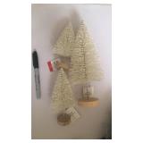 Set of 3 bottle brush trees