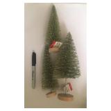 Set of 3 bottle brush trees