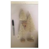 Set of 3 bottle brush trees