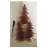 Set of 3 bottle brush trees