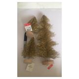 Set of 3 bottle brush trees