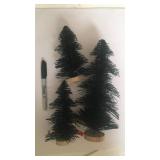 Set of 3 bottle brush trees