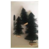 Set of 3 bottle brush trees
