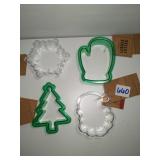 4 count holiday cookie cutters