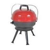14 in. Portable Charcoal Grill in Red