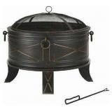 Quadripod 26 in. Round Fire Pit