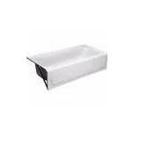 Aloha 60 in. Left drain bathtub in White