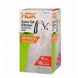 HDX 18 Gal Ds 30ct Compactor Bags