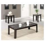Black 3 Piece Occasional Table Set