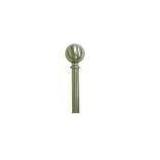 Telescoping 3/4" Sphere Finial Single Curtain Rod