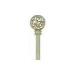 Telescoping 3/4 In. Single Curtain Rod Kit In Rusm