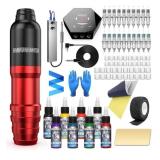 New Tattoo Kit Wormhole Tattoo Gun Kit Complete