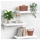 New White Floating Wall Shelves ,Wall Mounted