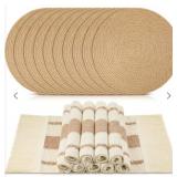 New Tranqun 20 Pcs Handmade Boho Placemats Set of