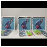 New (3) stitch diamond painting with frame.