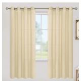 New LAMIT 72 Inch Linen Curtains for Bedroom,