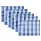 New Urban Villa Christmas Placemats Snow Blue